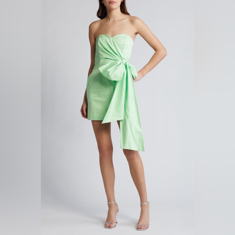 French connection Florida summer tie waist strapless minidress
